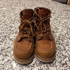 Red Wing Shoes Brown Leather Lace-Up Boots